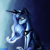 Size: 2000x2000 | Tagged: safe, artist:zedaval, princess luna, alicorn, pony, g4, female, gradient background, royalty, sitting, solo