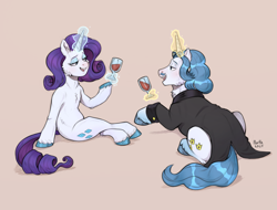 Size: 3693x2808 | Tagged: safe, artist:birdoffnorth, fancypants, rarity, pony, unicorn, g4, duo, female, horn, male, ship:raripants, shipping, straight