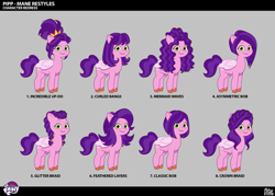 Size: 3355x2403 | Tagged: safe, lil critter workshop, pipp petals, pegasus, pony, g5, magic mirror (episode), my little pony: tell your tale, spoiler:g5, spoiler:my little pony: tell your tale, spoiler:tyts02e32, alternate hairstyle, braid, concept art, twin braids