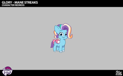 Size: 2304x1432 | Tagged: safe, lil critter workshop, glory (g5), pegasus, pony, g5, magic mirror (episode), my little pony: tell your tale, leak, spoiler:g5, spoiler:my little pony: tell your tale, spoiler:tyts02e32, alternate hairstyle, blue coat, bow, colored wings, female, filly, foal, looking at you, multicolored mane, pippsqueaks, smiling, smiling at you, tail, tail bow, two toned wings, unshorn fetlocks, wings