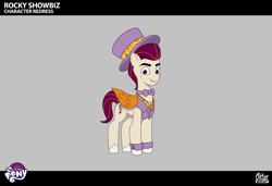 Size: 2330x1591 | Tagged: safe, rocky riff, pegasus, pony, g5, magic mirror (episode), my little pony: tell your tale, spoiler:g5, spoiler:my little pony: tell your tale, spoiler:tyts02e32, concept art, hat