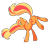 Size: 2746x2762 | Tagged: safe, artist:acidigon, applejack, earth pony, pony, g4, bucking, butt, female, hoof heart, mare, plot, simple background, solo, transparent background, underhoof