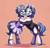 Size: 1634x1555 | Tagged: safe, artist:bkiltersot, fancypants, oc, oc:fabio, pony, unicorn, g4, bipedal, clothes, commission, crossdressing, duo, duo male, facial hair, floral head wreath, flower, glasses, horn, hug, male, monocle, moustache, nephew, stallion, suit, tutu, uncle, uncle and nephew, unshorn fetlocks