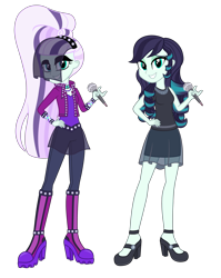 Size: 3554x4474 | Tagged: safe, artist:machakar52, coloratura, human, equestria girls, g4, boots, clothes, countess coloratura, equestria girls-ified, hand on hip, high heel boots, high heels, looking at you, microphone, rara, shoes, simple background, smiling, smiling at you, transparent background