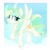 Size: 2048x2037 | Tagged: safe, artist:cinnamontee, vapor trail, pegasus, pony, g4, cloud, cute, female, looking back, outdoors, passepartout, signature, smiling, solo, spread wings, unshorn fetlocks, wings