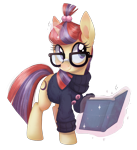 Size: 1092x1200 | Tagged: safe, artist:toxiccolour, moondancer, pony, unicorn, g4, book, clothes, cute, dancerbetes, digital art, female, glasses, glowing, glowing horn, horn, magic, mare, simple background, solo, sweater, telekinesis, transparent background