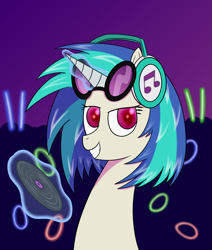 Size: 2667x3145 | Tagged: safe, artist:laurelcrown, dj pon-3, vinyl scratch, pony, unicorn, g4, bust, digital, horn, portrait