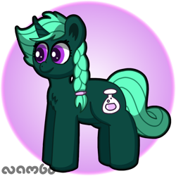 Size: 1000x1000 | Tagged: safe, artist:nambo, oc, oc only, oc:bubbling mixture, pony, unicorn, horn, potion, solo, transgender