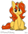 Size: 1315x1619 | Tagged: safe, artist:mulberrytarthorse, artist:polofastter, oc, oc only, oc:cinderheart, pony, cute, female, gift art, mare, simple background, sitting, smiling, solo, transparent background