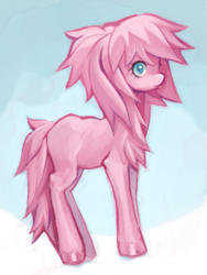 Size: 579x770 | Tagged: safe, artist:calmstate2, oc, oc only, oc:fluffle puff, earth pony, pony, :p, female, mare, solo, tongue out