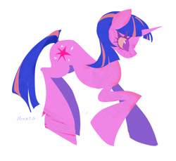 Size: 1806x1653 | Tagged: safe, artist:neexsa, twilight sparkle, pony, unicorn, g4, female, mare, simple background, solo, unicorn twilight, white background