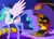 Size: 405x289 | Tagged: safe, princess celestia, twilight sparkle, alicorn, pony, unicorn, g4, butt, caught, celestia's bedroom, clothes, duo, duo female, fanfic art, female, filly, filly twilight sparkle, fireplace, horn, saddle, socks, spread wings, stockings, sunbutt, tack, thigh highs, wings, younger