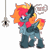 Size: 3922x3958 | Tagged: safe, artist:crazysketch101, oc, oc only, oc:crazy looncrest, pegasus, pony, spider, cheek fluff, chest fluff, simple background, solo, transparent background, wings