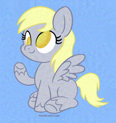 Size: 1310x1396 | Tagged: safe, artist:amynewblue, derpy hooves, pegasus, g4, cross-eyed, female, mare, simple background, solo, unshorn fetlocks