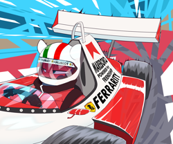 Size: 3000x2500 | Tagged: safe, artist:chapaevv, oc, anthro, car, f1 car, formula 1, patreon, patreon reward, racing, racing suit