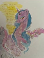 Size: 1536x2048 | Tagged: safe, artist:pathoparty, alicorn, pony, female, mare, solo, traditional art