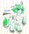 Size: 1984x2364 | Tagged: safe, artist:肝到驾崩, oc, oc only, classical unicorn, unicorn, cloven hooves, gradient hooves, gradient horn, horn, leonine tail, lined paper, paper pony, scar, slit pupils, solo, traditional art, unshorn fetlocks