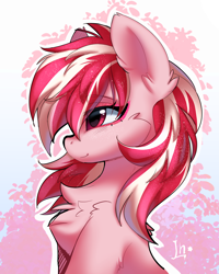 Size: 8000x10000 | Tagged: safe, artist:lunylin, sugar moonlight, earth pony, pony, g5, chest fluff, female, high res, mare, profile, side view, smiling, solo