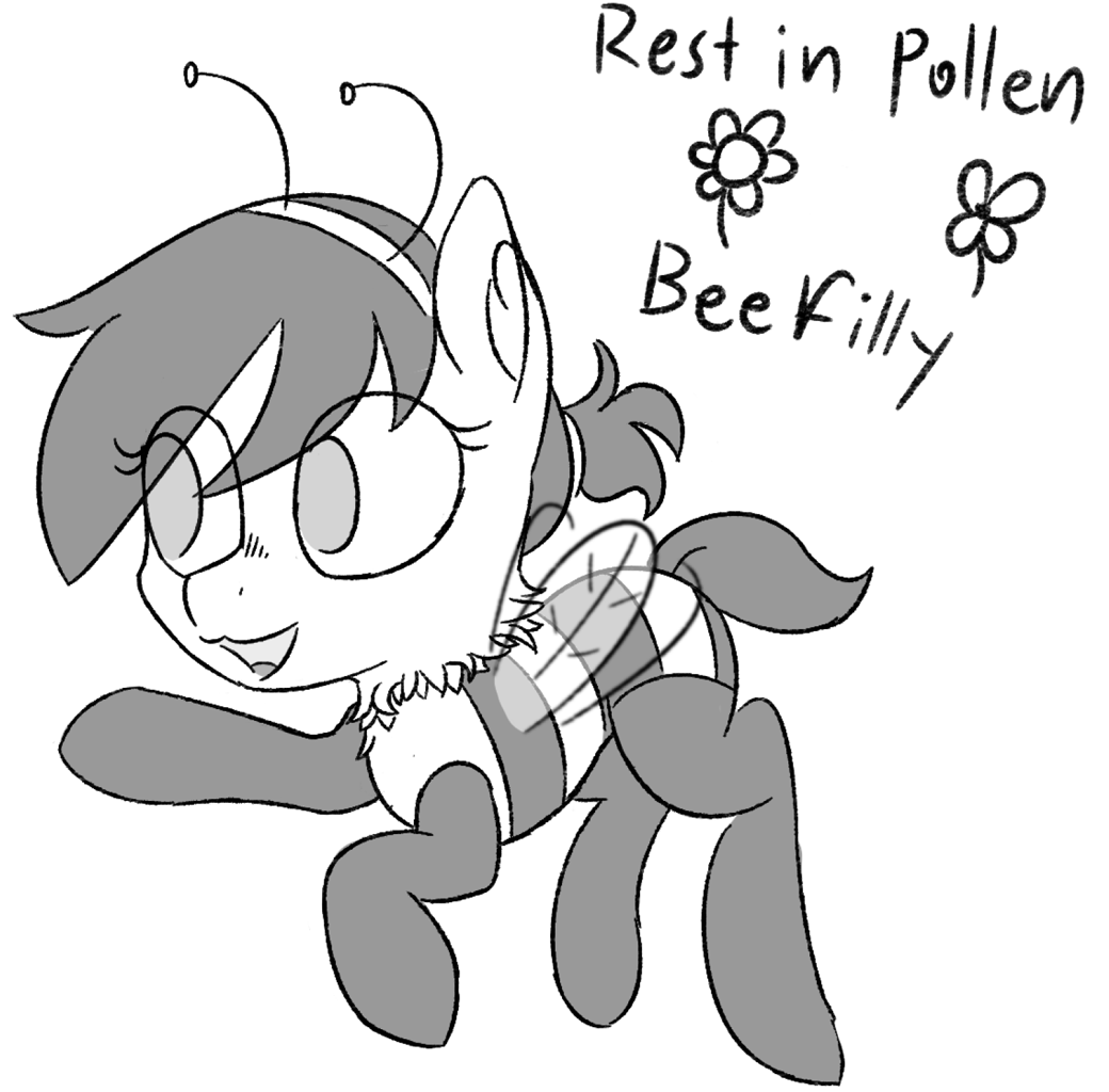 #3536080 - safe, oc, oc:beefilly, oc:filly anon, oc:wanda, bee, insect ...