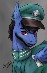 Size: 2126x3307 | Tagged: safe, artist:chrystal_company, oc, oc only, bat pony, pony, equestria at war mod, solo