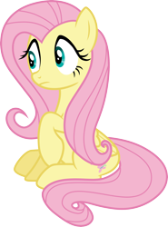 Size: 3000x4051 | Tagged: safe, artist:cloudy glow, fluttershy, pegasus, pony, g4, female, mare, simple background, solo, transparent background, vector