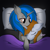 Size: 2048x2048 | Tagged: safe, artist:acidigon, oc, oc only, oc:homage, oc:littlepip, pony, unicorn, fallout equestria, blanket, cuddling, female, horn, indoors, lesbian, mare, oc x oc, pillow, ship:pipmage, shipping