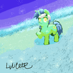 Size: 3000x3000 | Tagged: safe, lyra heartstrings, unicorn, g4, g5, spoiler:g5, digital art, horn, pixel art