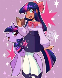 Size: 1440x1800 | Tagged: safe, artist:nerdy_arty_, twilight sparkle, human, g4, humanized