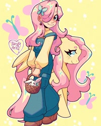 Size: 1440x1800 | Tagged: safe, artist:nerdy_arty_, fluttershy, human, g4, humanized