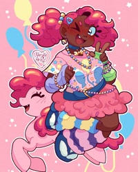 Size: 1152x1440 | Tagged: safe, artist:nerdy_arty_, pinkie pie, human, g4, humanized