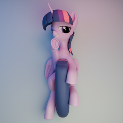 Size: 1920x1920 | Tagged: safe, artist:meng xin, twilight sparkle, alicorn, pony, g4, 3d, 3d model, fetish, hoof fetish, hooves, looking at you, lying down, solo, twilight sparkle (alicorn)