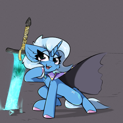 Size: 2000x2000 | Tagged: safe, artist:jubyskylines, trixie, g4, moonlight greatsword