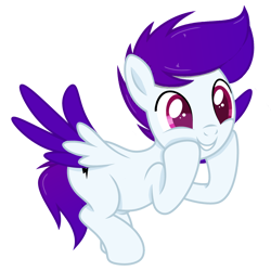 Size: 4000x4000 | Tagged: safe, artist:ramixe dash, oc, oc only, oc:lightning stars, pegasus, pony, g4, g5, flying, g5 to g4, generation leap, male, simple background, solo, spread wings, stallion, transparent background, wings