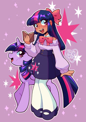 Size: 1749x2481 | Tagged: safe, artist:nerdy_arty_, twilight sparkle, human, g4, cute, humanized, twiabetes