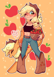 Size: 1749x2481 | Tagged: safe, artist:nerdy_arty_, applejack, human, g4, cute, humanized, jackabetes