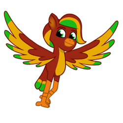 Size: 720x720 | Tagged: safe, oc, oc:ankhfiresky, avian, phoenix, g5, my little pony: tell your tale, simple background, transparent background