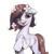 Size: 2048x2048 | Tagged: safe, artist:505p0ni, oc, oc only, earth pony, pony, female, flower, flower in hair, mare, simple background, solo, unshorn fetlocks, white background