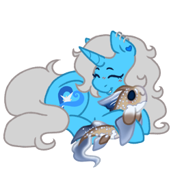 Size: 1000x1000 | Tagged: safe, artist:kazmuun, oc, oc:starsong dusk, unicorn, female, horn, lying down, mare, plushie, prone, simple background, solo, transparent background