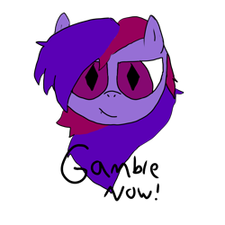 Size: 1000x1000 | Tagged: safe, artist:spiderb8, oc, oc:pocket aces, bat pony, bat pony oc, bat wings, gambling, image, png, text, wings