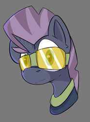 Size: 575x772 | Tagged: safe, artist:cotarsis, oc, oc only, unicorn, glasses, gray background, horn, looking at you, simple background, solo, unicorn oc