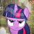 Size: 1602x1602 | Tagged: safe, artist:scootaloooo, artist:trrrebleee, artist:trrriple0dds, edit, vector edit, twilight sparkle, pony, unicorn, g4, horn, irl, outdoors, photo, rain, real life background, twilight sparkle is not amused, unamused, unicorn twilight, vector, wet, wet mane