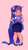 Size: 858x1515 | Tagged: safe, artist:shugrcube, twilight sparkle, human, unicorn, kemonomimi, g4, blushing, breasts, cleavage, clothes, female, hand on hip, horn, humanized, simple background, skirt, solo, sweat, sweatdrop, tube skirt, wavy mouth, wide hips