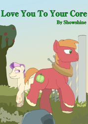 Size: 1393x1953 | Tagged: safe, big macintosh, thorax, changeling, earth pony, g4, crack shipping, disguise, disguised changeling, fanfic, fanfic art, fanfic cover, shipping, story included, sweet apple acres