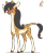 Size: 1990x2384 | Tagged: safe, artist:r4hucksake, oc, oc:hadiya, giraffe, female, giraffe oc, glasses, simple background, solo, transparent background