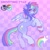 Size: 1500x1500 | Tagged: safe, artist:pinxpony, oc, oc only, oc:shooting star, pegasus, pony, g4, checkered background, fusion, fusion:rainbow dash, fusion:twilight sparkle, gradient background, pegasus oc