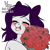 Size: 2000x2000 | Tagged: safe, artist:xcinnamon-twistx, oc, oc only, oc:cinnamon twist, advertisement, bouquet of flowers, commission, eyes closed, flower, happy, holiday, rose, simple background, solo, transparent background, valentine, valentine's day, your character here