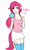 Size: 577x953 | Tagged: safe, pinkie pie, human, g4, candy, clothes, cutie mark on human, food, humanized, lollipop, simple background, socks, solo, white background