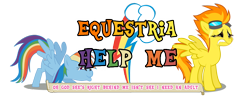 Size: 900x350 | Tagged: safe, rainbow dash, spitfire, pegasus, g4, dashface, female, goggles, i need an adult, lesbian, simple background, transparent background