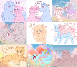 Size: 5960x5216 | Tagged: safe, artist:roselord, artist:roses, earth pony, pegasus, pony, advertisement, auction, auction open, commission, commission info, commission open, cute, holiday, love, pink, valentine, valentine's day, ych example, ych result, ych sketch, your character here