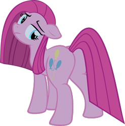 Size: 994x1005 | Tagged: safe, artist:retroponybro, pinkie pie, g4, base used, female, full body, inkscape, looking back, pinkamena diane pie, sad, simple background, transparent background, vector, worried